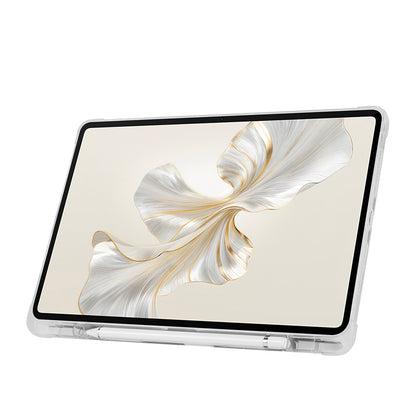 Honor Pad 9 Kılıf Zore Tri Folding Kalem Bölmeli Standlı Kılıf Gri