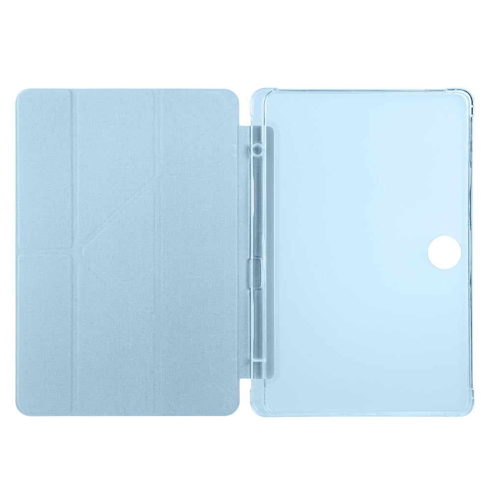 Honor Pad 9 Kılıf Zore Tri Folding Kalem Bölmeli Standlı Kılıf Lacivert