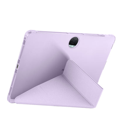 Honor Pad 9 Kılıf Zore Tri Folding Kalem Bölmeli Standlı Kılıf Mor