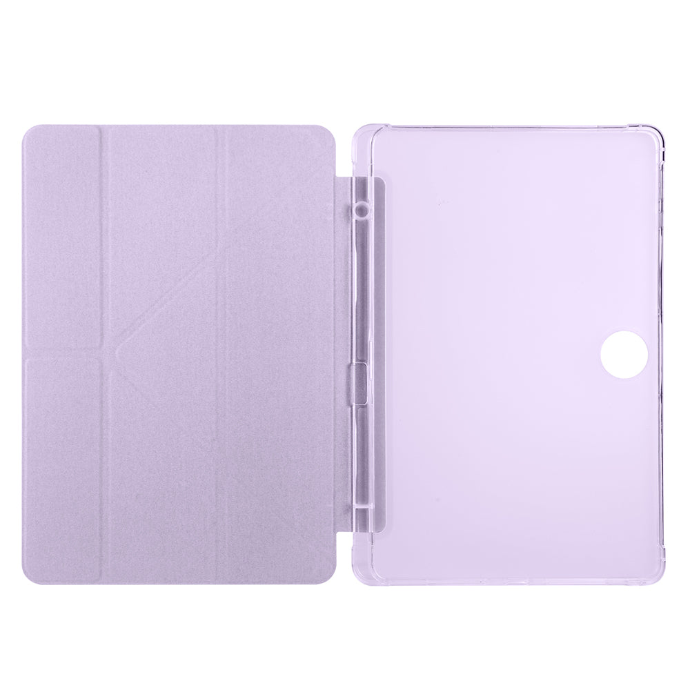 Honor Pad 9 Kılıf Zore Tri Folding Kalem Bölmeli Standlı Kılıf Gri