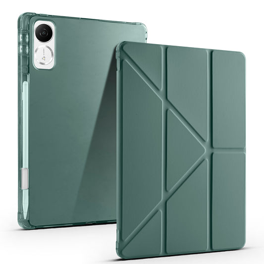 Honor Pad V9 Kılıf Zore Tri Folding Kalem Bölmeli Standlı Kılıf Siyah