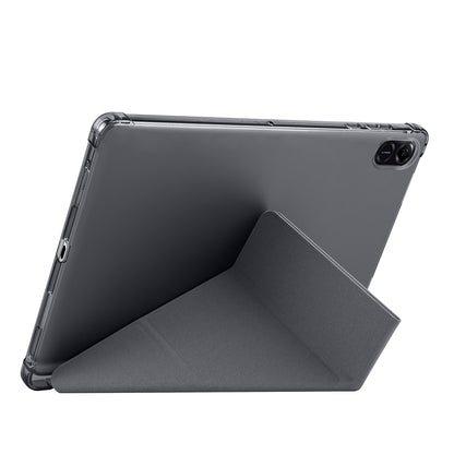 Honor Pad X8A Kılıf Zore Tri Folding Kalem Bölmeli Standlı Kılıf Mor