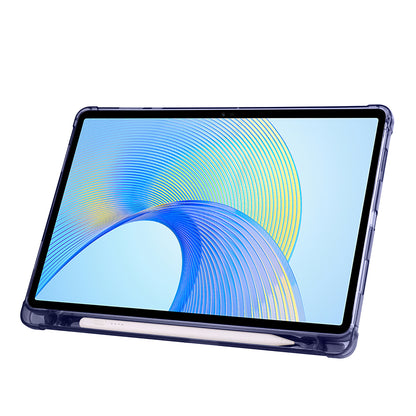 Honor Pad X8A Kılıf Zore Tri Folding Kalem Bölmeli Standlı Kılıf Mor