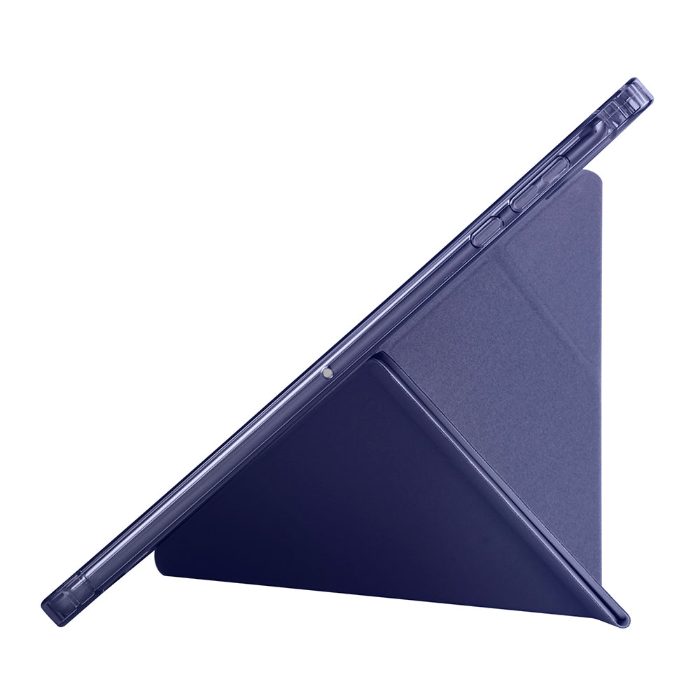 Honor Pad X8A Kılıf Zore Tri Folding Kalem Bölmeli Standlı Kılıf Mor