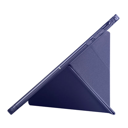 Honor Pad X8A Kılıf Zore Tri Folding Kalem Bölmeli Standlı Kılıf Gri