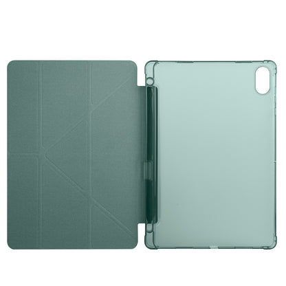 Honor Pad X8A Kılıf Zore Tri Folding Kalem Bölmeli Standlı Kılıf Gri