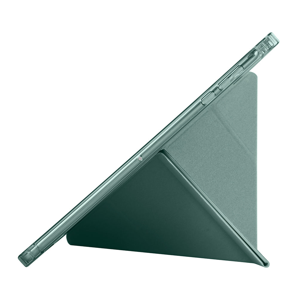 Honor Pad X8A Kılıf Zore Tri Folding Kalem Bölmeli Standlı Kılıf Gri