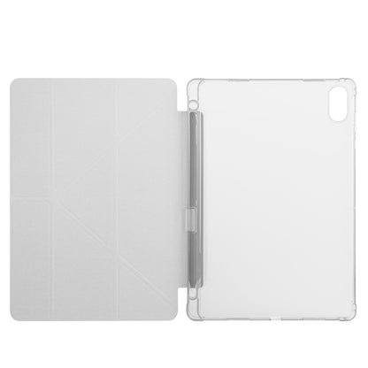 Honor Pad X8A Kılıf Zore Tri Folding Kalem Bölmeli Standlı Kılıf Koyu Yeşil