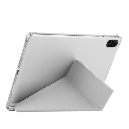 Honor Pad X8A Kılıf Zore Tri Folding Kalem Bölmeli Standlı Kılıf Mor