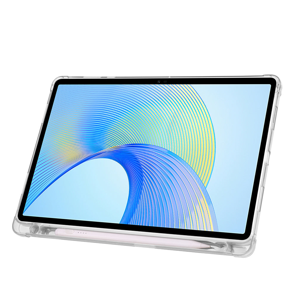 Honor Pad X8A Kılıf Zore Tri Folding Kalem Bölmeli Standlı Kılıf Lacivert