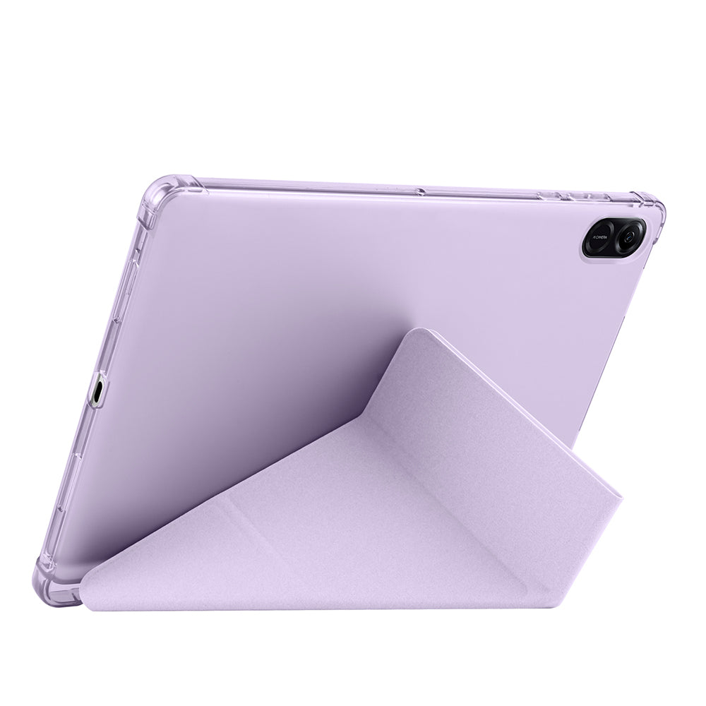 Honor Pad X8A Kılıf Zore Tri Folding Kalem Bölmeli Standlı Kılıf Koyu Yeşil