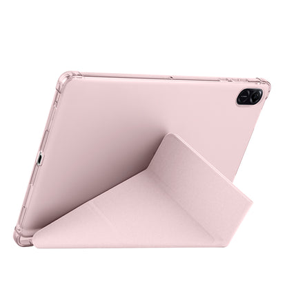 Honor Pad X8A Kılıf Zore Tri Folding Kalem Bölmeli Standlı Kılıf Mor