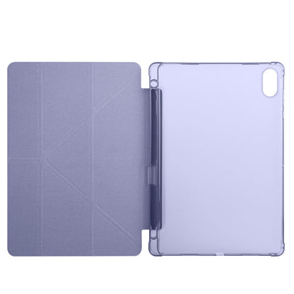 Honor Pad X8A Kılıf Zore Tri Folding Kalem Bölmeli Standlı Kılıf Siyah