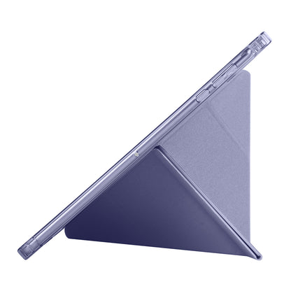 Honor Pad X8A Kılıf Zore Tri Folding Kalem Bölmeli Standlı Kılıf Lila