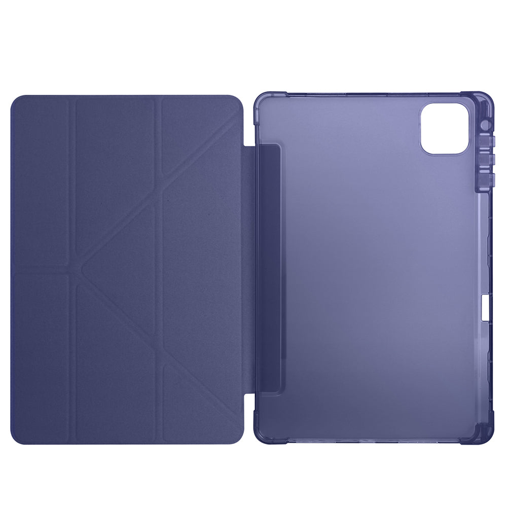 Honor Pad X9A Kılıf Zore Tri Folding Kalem Bölmeli Standlı Kılıf Siyah