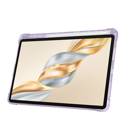 Honor Pad X9A Kılıf Zore Tri Folding Kalem Bölmeli Standlı Kılıf Rose Gold