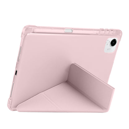 Honor Pad X9A Kılıf Zore Tri Folding Kalem Bölmeli Standlı Kılıf Lila