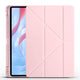 Huawei Honor Pad X8 Pro 11.5' Kılıf Zore Tri Folding Kalem Bölmeli Standlı Kılıf Rose Gold