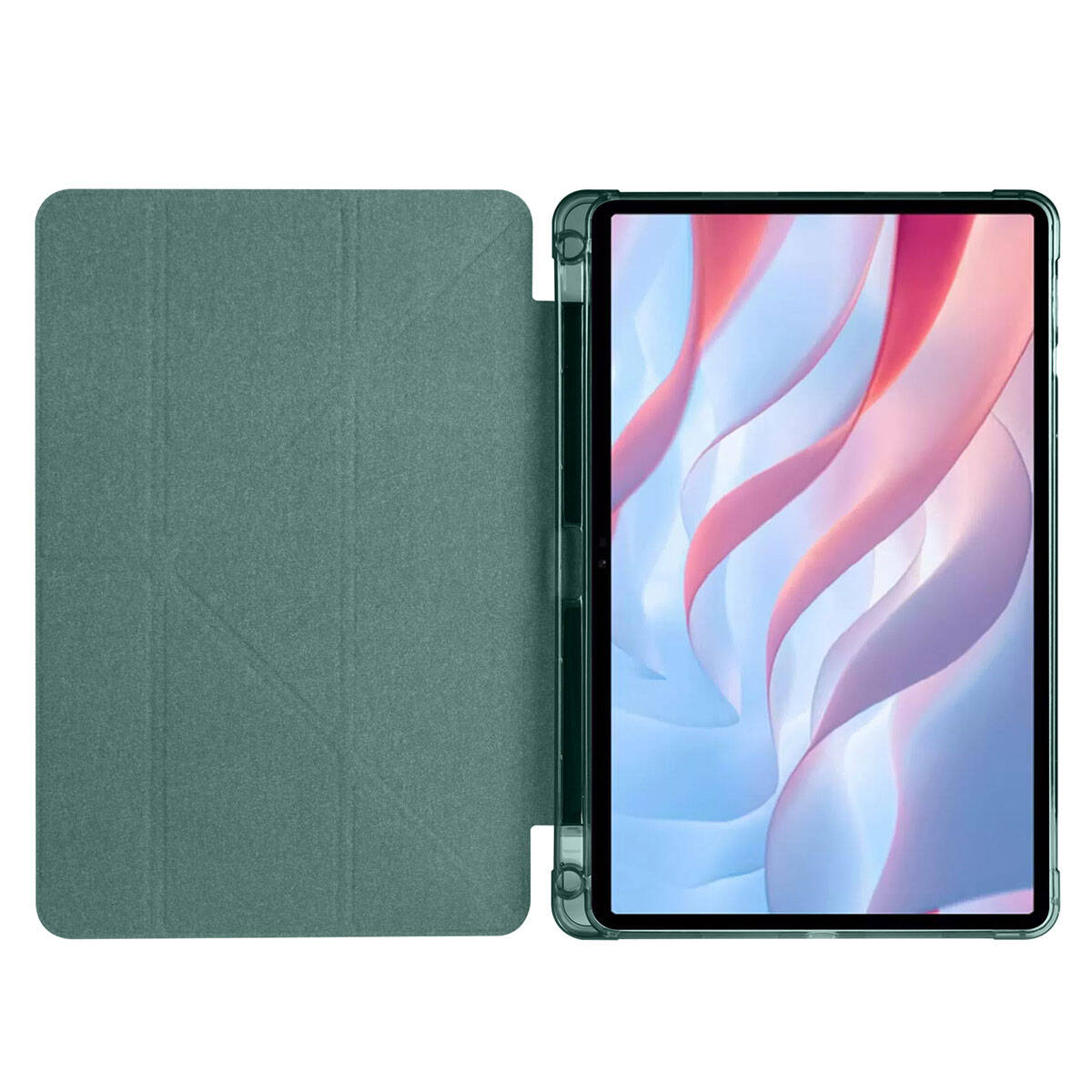 Huawei Honor Pad X8 Pro 11.5' Kılıf Zore Tri Folding Kalem Bölmeli Standlı Kılıf Gri