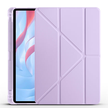 Huawei Honor Pad X8 Pro 11.5' Kılıf Zore Tri Folding Kalem Bölmeli Standlı Kılıf Lila