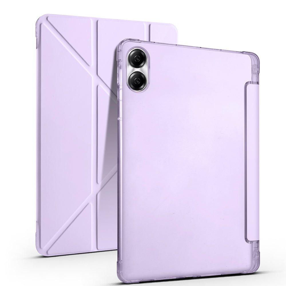 Huawei Honor Pad X9 11.5' Kılıf Zore Tri Folding Kalem Bölmeli Standlı Kılıf Mor