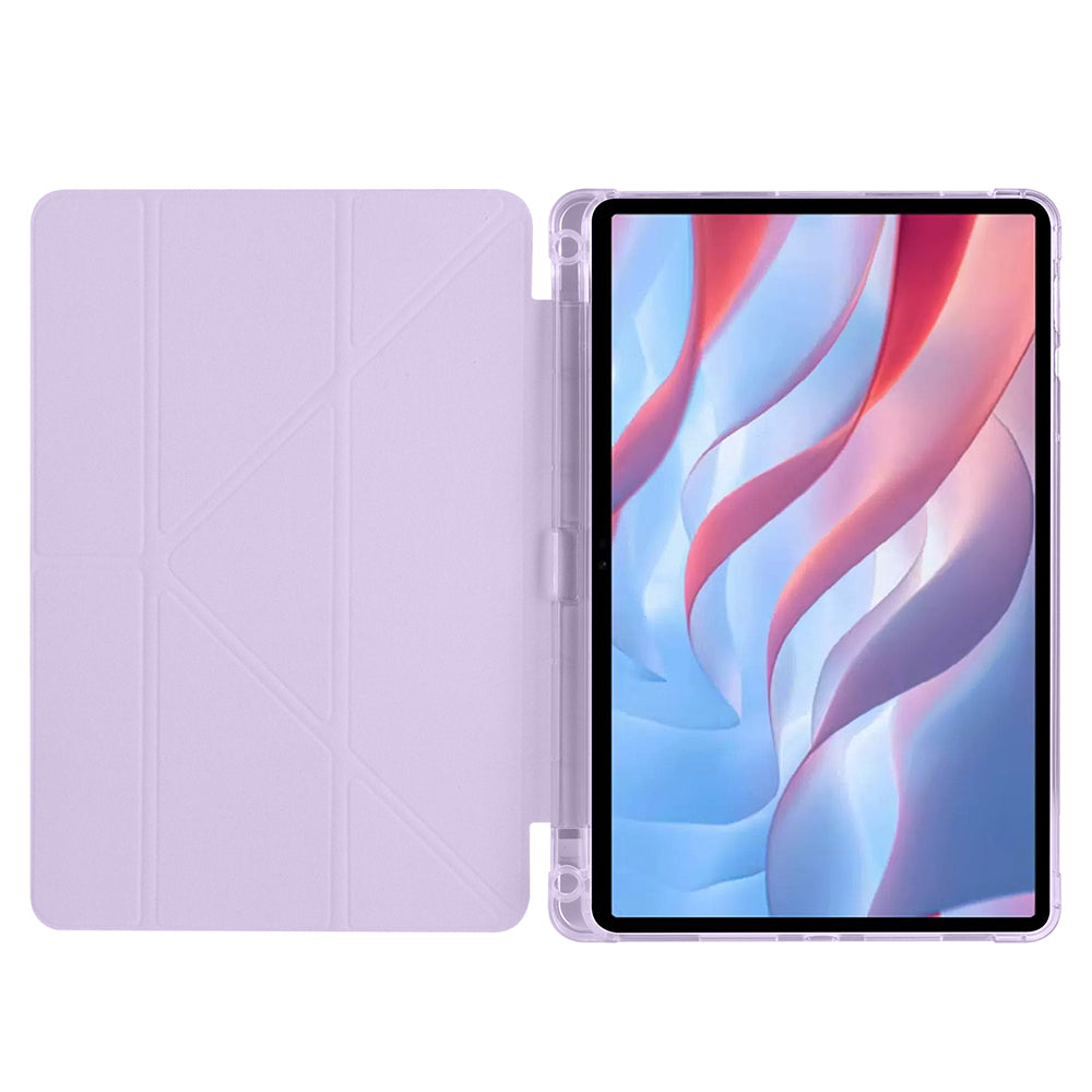 Huawei Honor Pad X9 11.5' Kılıf Zore Tri Folding Kalem Bölmeli Standlı Kılıf Mavi