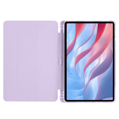 Huawei Honor Pad X9 11.5' Kılıf Zore Tri Folding Kalem Bölmeli Standlı Kılıf Mavi