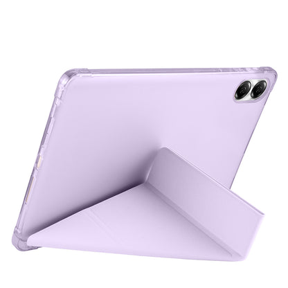 Huawei Honor Pad X9 11.5' Kılıf Zore Tri Folding Kalem Bölmeli Standlı Kılıf Lacivert