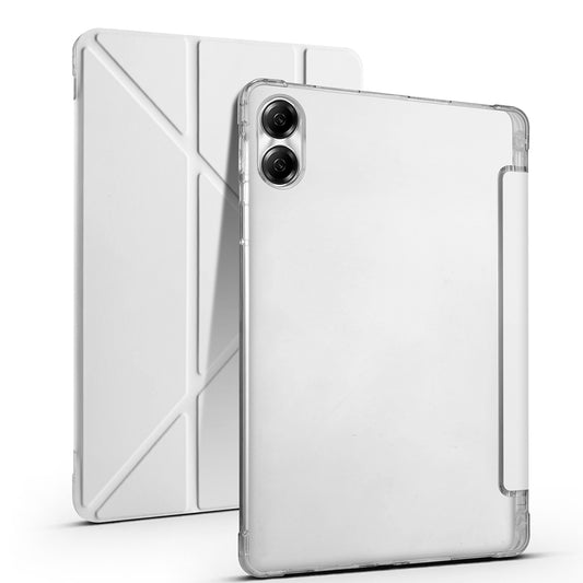 Huawei Honor Pad X9 11.5' Kılıf Zore Tri Folding Kalem Bölmeli Standlı Kılıf Gri