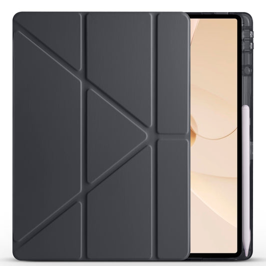 Huawei Matepad 12X Kılıf Zore Tri Folding Kalem Bölmeli Standlı Kılıf Mavi