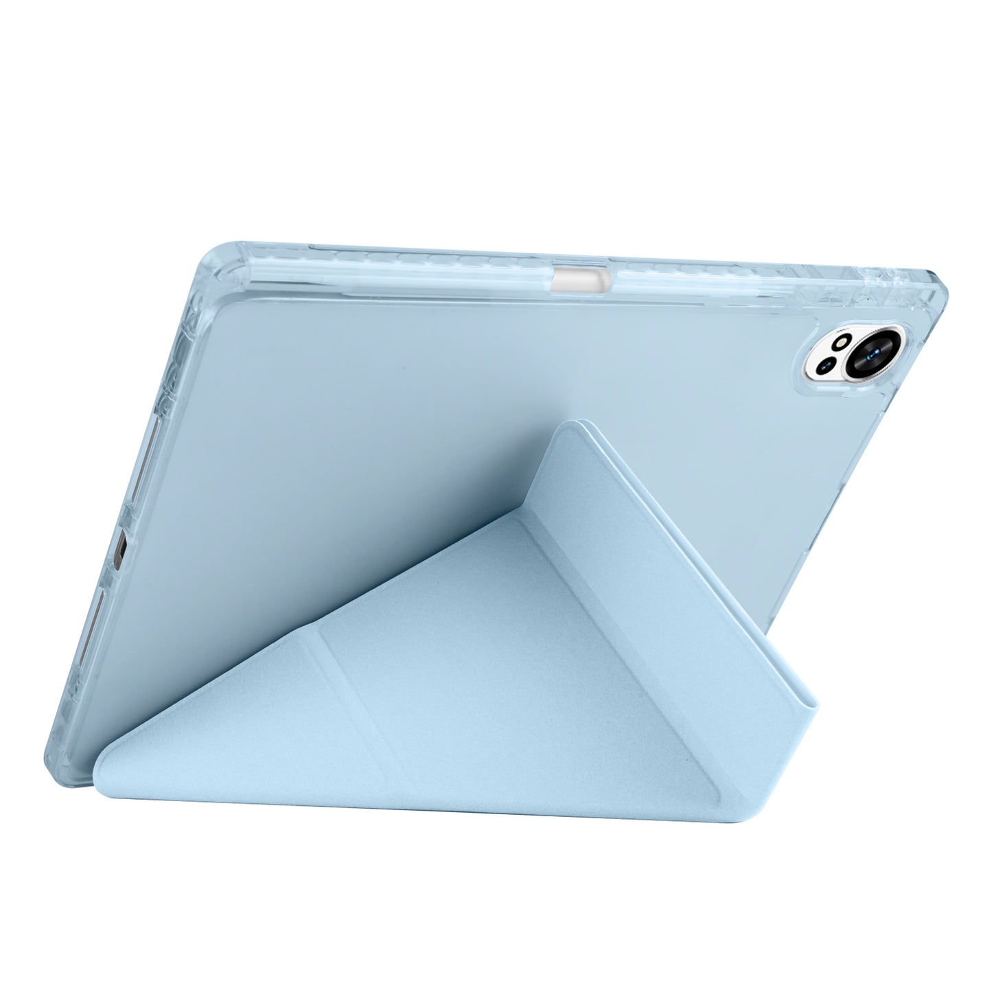 Huawei Matepad 12X Kılıf Zore Tri Folding Kalem Bölmeli Standlı Kılıf Lila