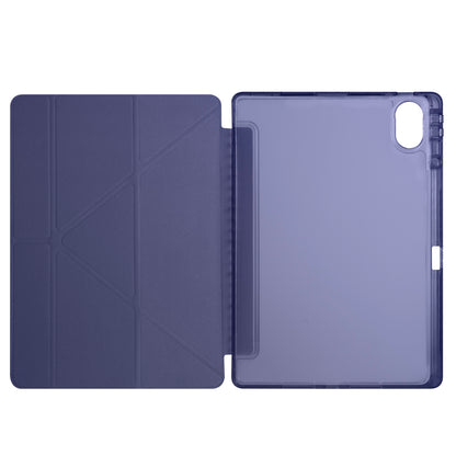 Huawei Matepad 12X Kılıf Zore Tri Folding Kalem Bölmeli Standlı Kılıf Mavi