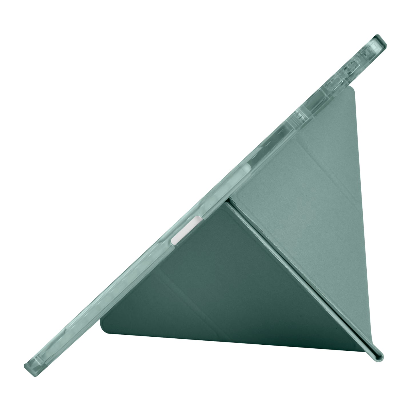 Huawei Matepad 12X Kılıf Zore Tri Folding Kalem Bölmeli Standlı Kılıf Koyu Yeşil