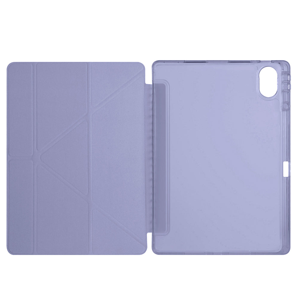 Huawei Matepad 12X Kılıf Zore Tri Folding Kalem Bölmeli Standlı Kılıf Mavi