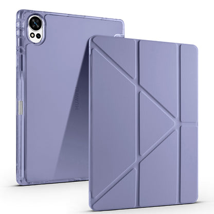 Huawei Matepad 12X Kılıf Zore Tri Folding Kalem Bölmeli Standlı Kılıf Lacivert