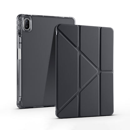 Huawei Matepad SE 11 Kılıf Zore Tri Folding Kalem Bölmeli Standlı Kılıf Koyu Yeşil