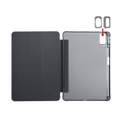 Huawei Matepad SE 11 Kılıf Zore Tri Folding Kalem Bölmeli Standlı Kılıf Lacivert