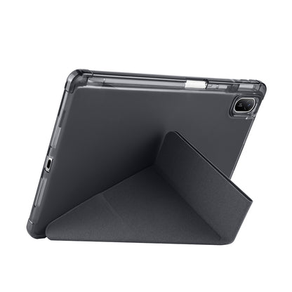 Huawei Matepad SE 11 Kılıf Zore Tri Folding Kalem Bölmeli Standlı Kılıf Koyu Yeşil