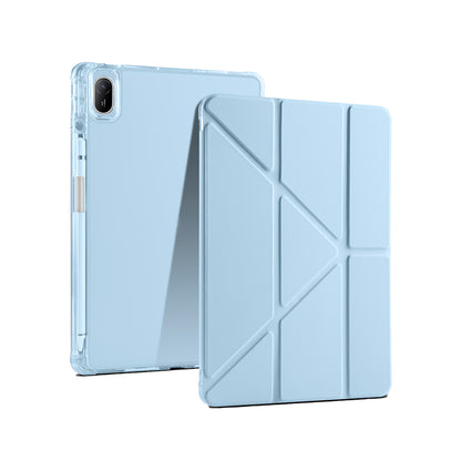 Huawei Matepad SE 11 Kılıf Zore Tri Folding Kalem Bölmeli Standlı Kılıf Koyu Yeşil