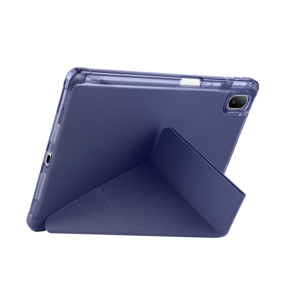 Huawei Matepad SE 11 Kılıf Zore Tri Folding Kalem Bölmeli Standlı Kılıf Lila