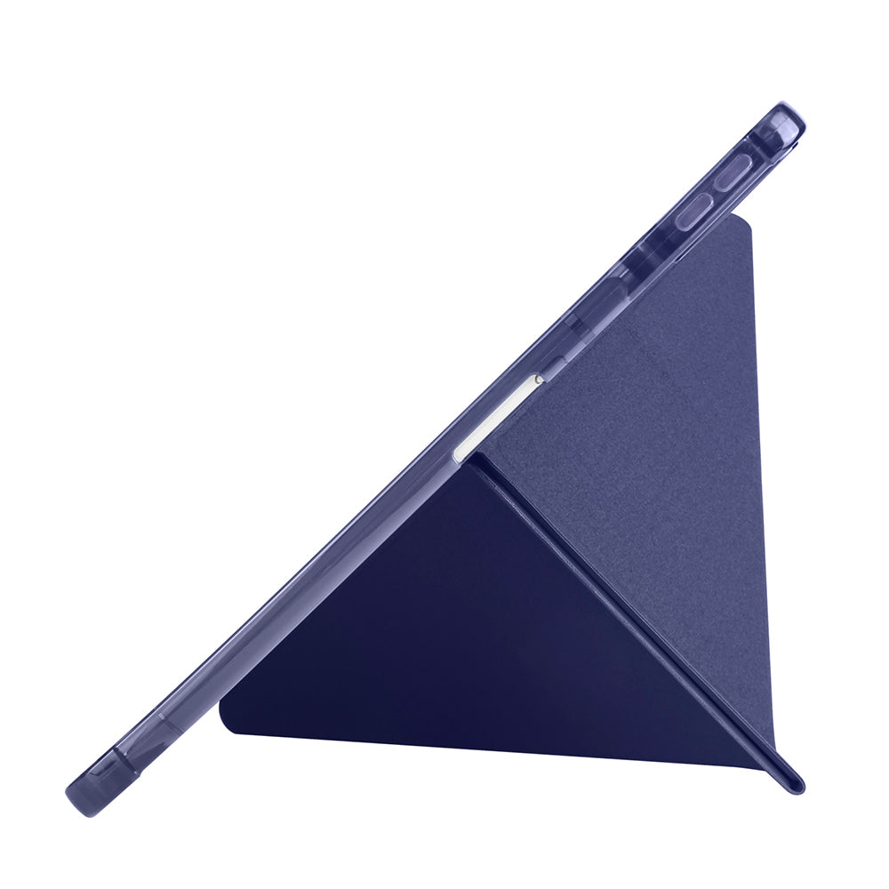 Huawei Matepad SE 11 Kılıf Zore Tri Folding Kalem Bölmeli Standlı Kılıf Mavi