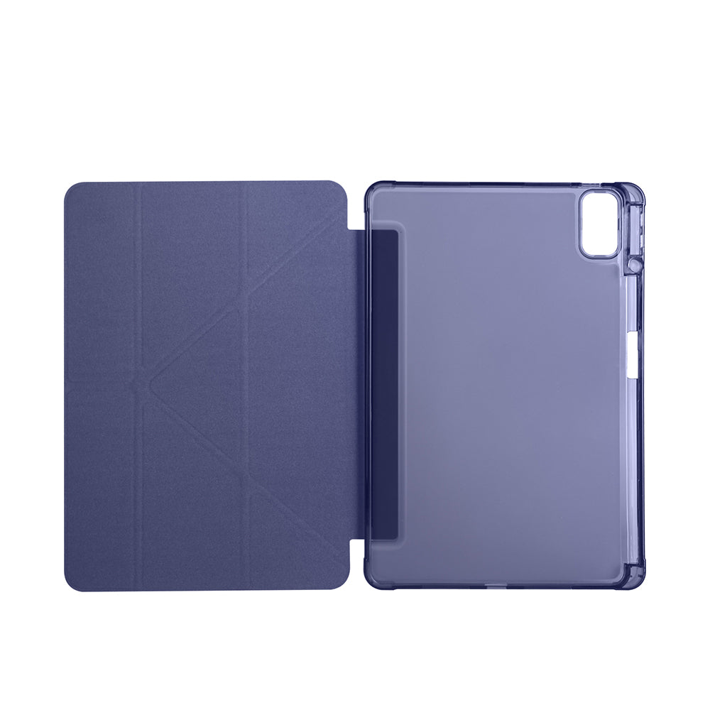 Huawei Matepad SE 11 Kılıf Zore Tri Folding Kalem Bölmeli Standlı Kılıf Rose Gold