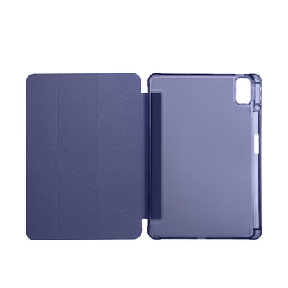 Huawei Matepad SE 11 Kılıf Zore Tri Folding Kalem Bölmeli Standlı Kılıf Lacivert