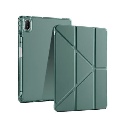 Huawei Matepad SE 11 Kılıf Zore Tri Folding Kalem Bölmeli Standlı Kılıf Rose Gold