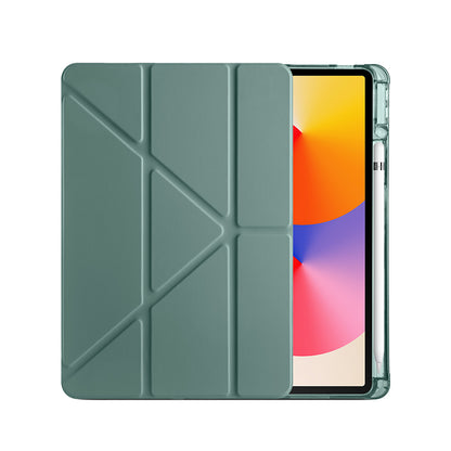 Huawei Matepad SE 11 Kılıf Zore Tri Folding Kalem Bölmeli Standlı Kılıf Lacivert