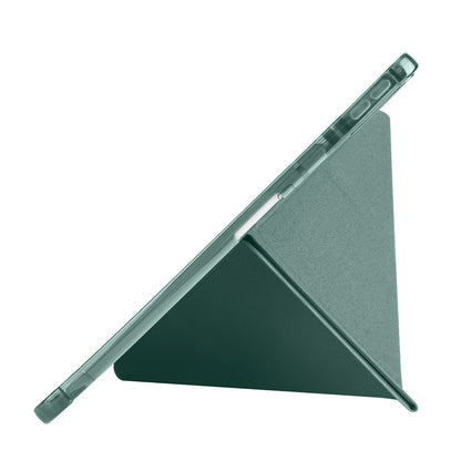 Huawei Matepad SE 11 Kılıf Zore Tri Folding Kalem Bölmeli Standlı Kılıf Gri