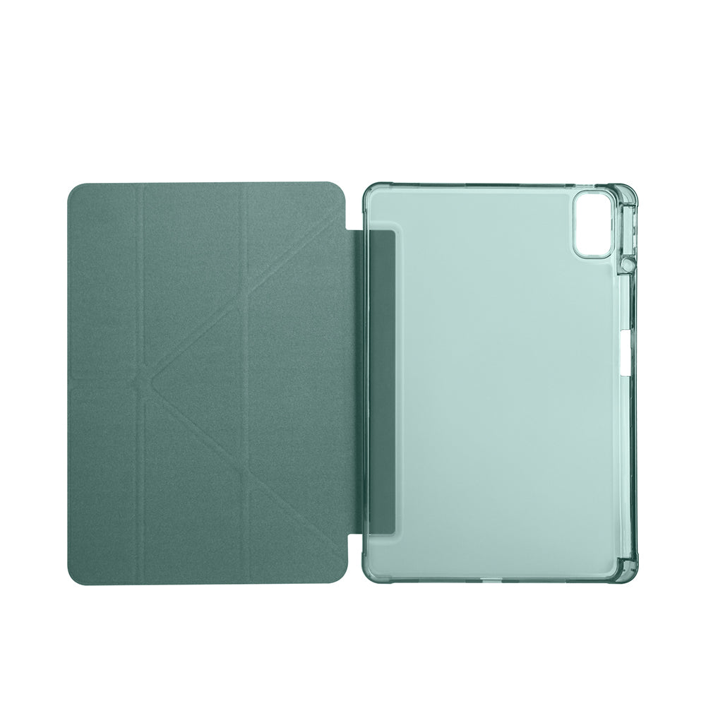 Huawei Matepad SE 11 Kılıf Zore Tri Folding Kalem Bölmeli Standlı Kılıf Mavi