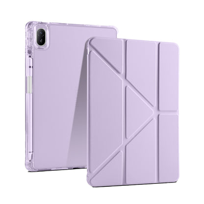 Huawei Matepad SE 11 Kılıf Zore Tri Folding Kalem Bölmeli Standlı Kılıf Mavi