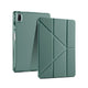 Huawei Matepad SE 11 Kılıf Zore Tri Folding Kalem Bölmeli Standlı Kılıf Koyu Yeşil