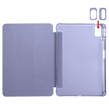 Huawei Matepad SE 11 Kılıf Zore Tri Folding Kalem Bölmeli Standlı Kılıf Mavi